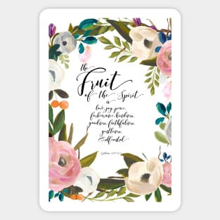 Fruit of the Spirit, blush pink palette Sticker